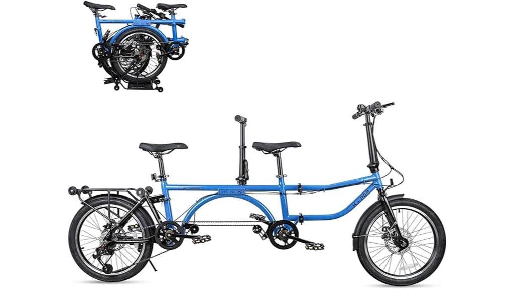 adult folding tandem cruiser