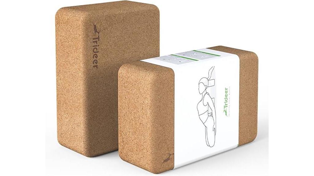 cork yoga blocks set