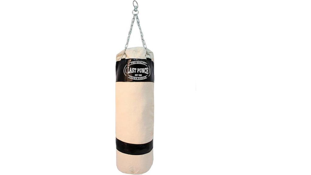 durable punching bag setup