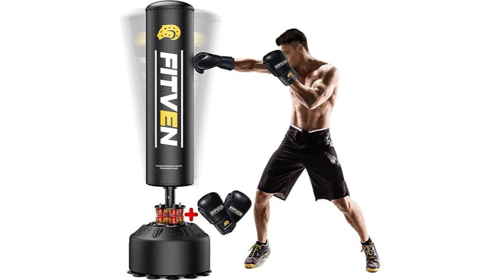 freestanding punching bag set