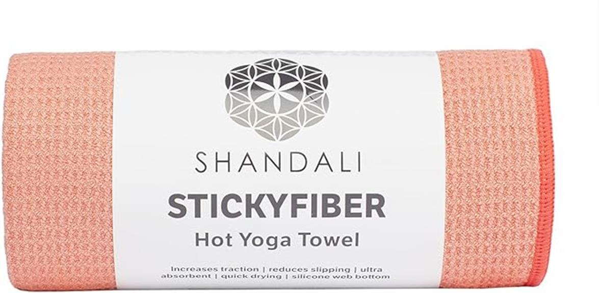 stickyfiber yoga towel shandali