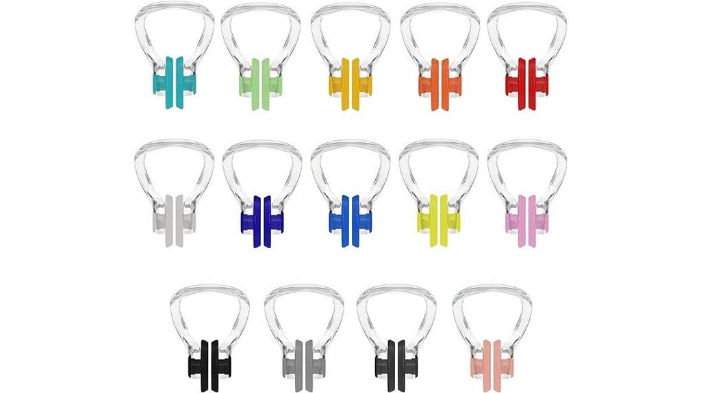 14 pack swim nose clips