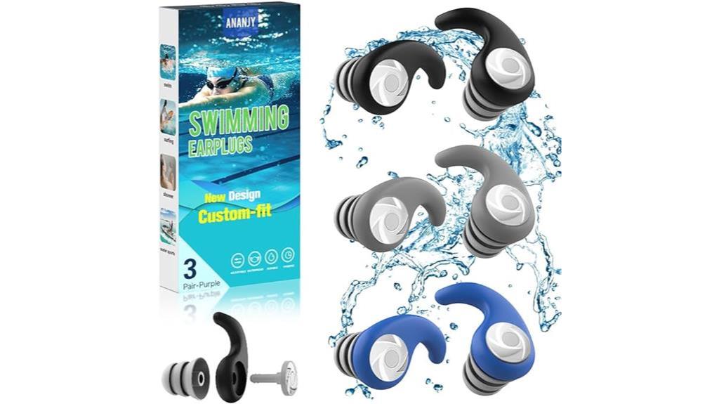 adult waterproof swimming earplugs