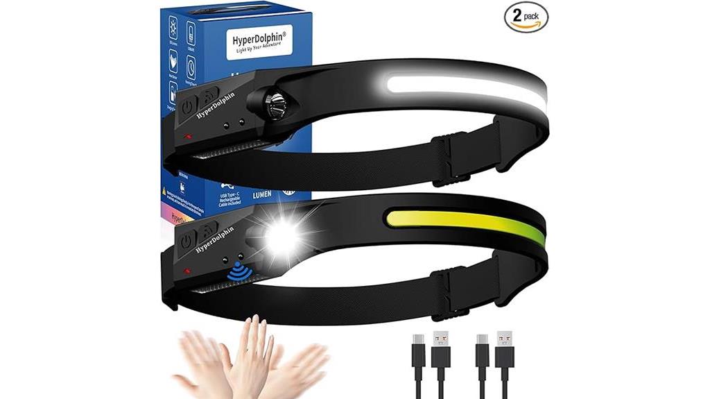 dual rechargeable led headlamps