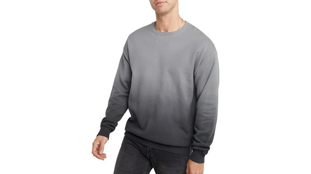 hanes fleece garment dyed