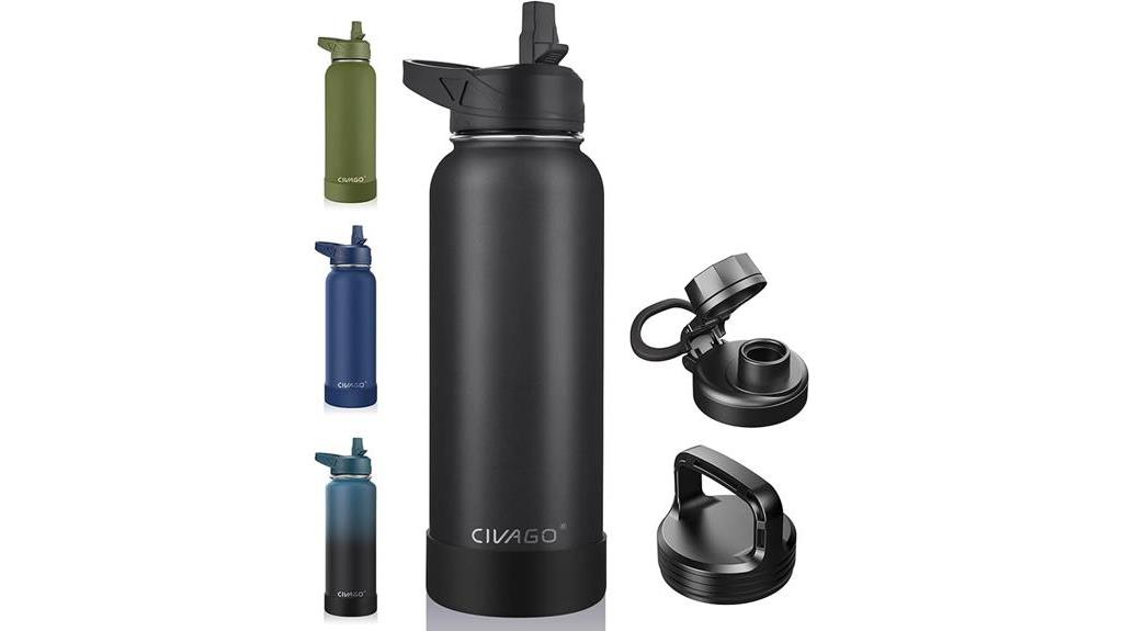 insulated water bottle straw