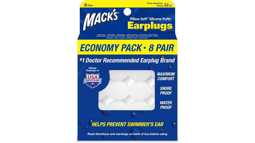 macks silicone earplugs pack