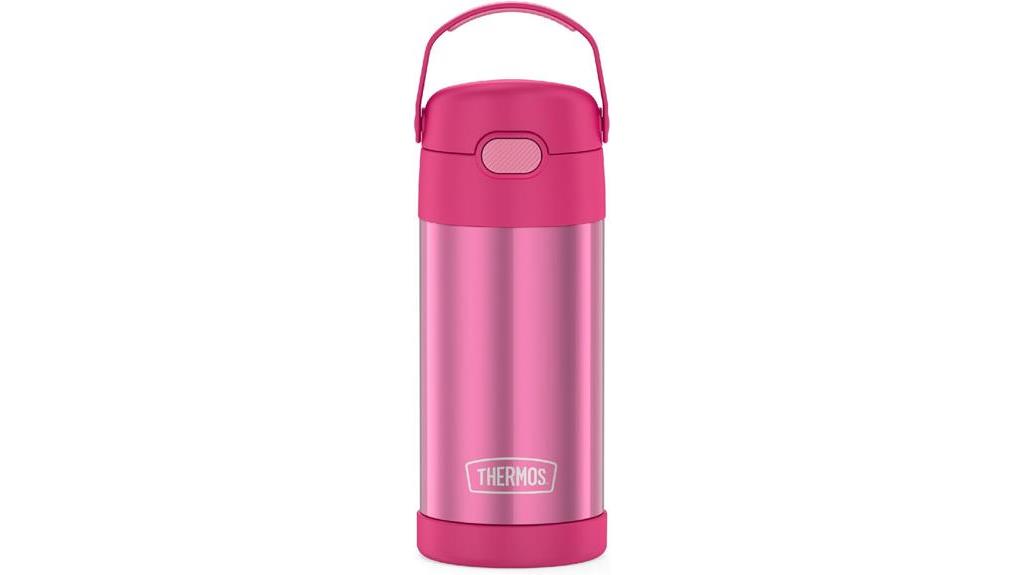 pink thermos water bottle