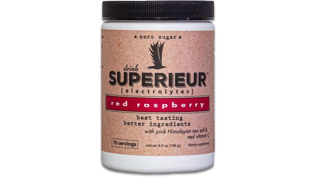 plant based raspberry electrolyte supplement