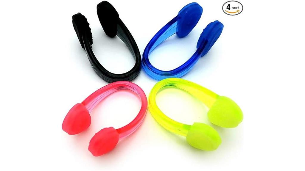 silicone nose clips set