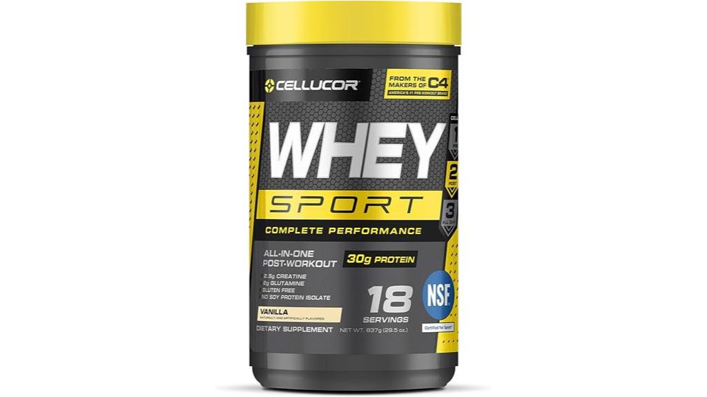 vanilla whey protein powder