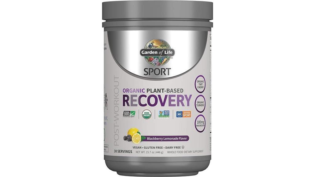 vegan organic muscle recovery powder