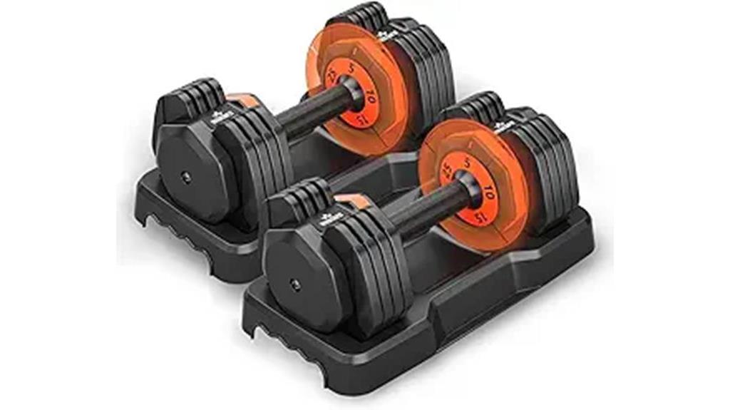 versatile 5 in 1 dumbbell set