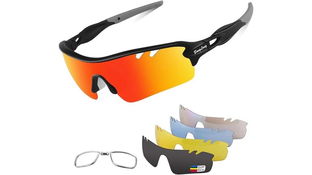 versatile polarized sports sunglasses