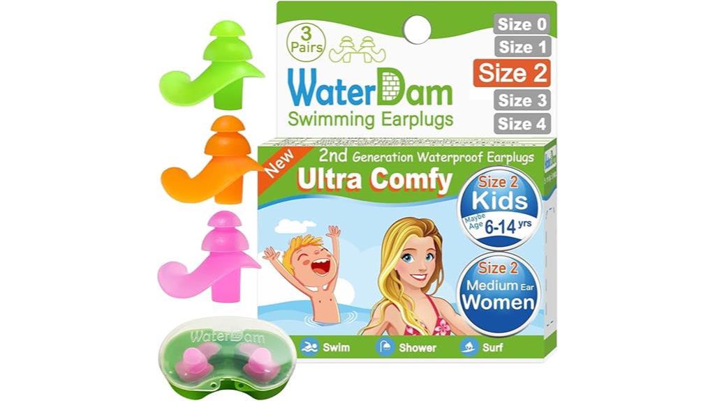 waterdam ear plugs swimmers