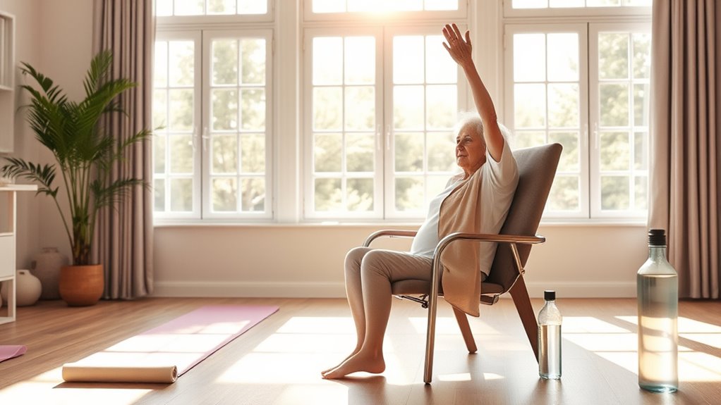 begin chair yoga practice
