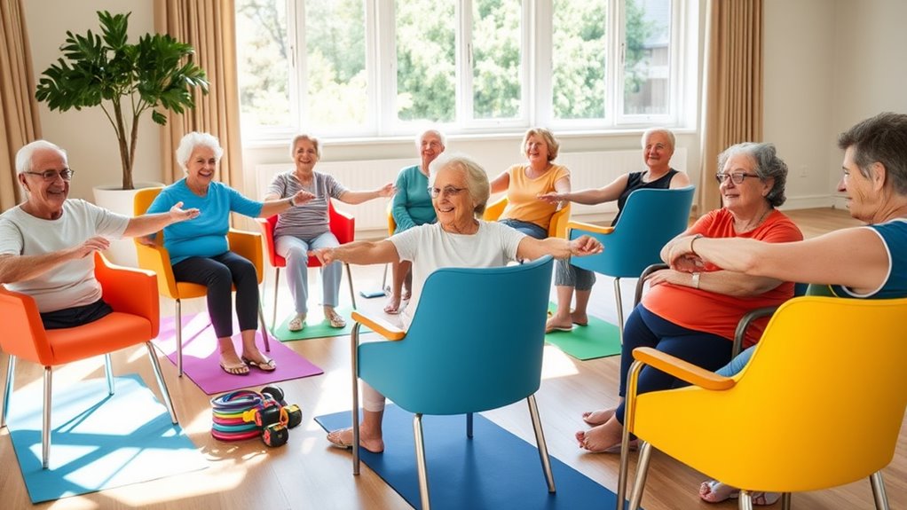 chair workouts improve well being