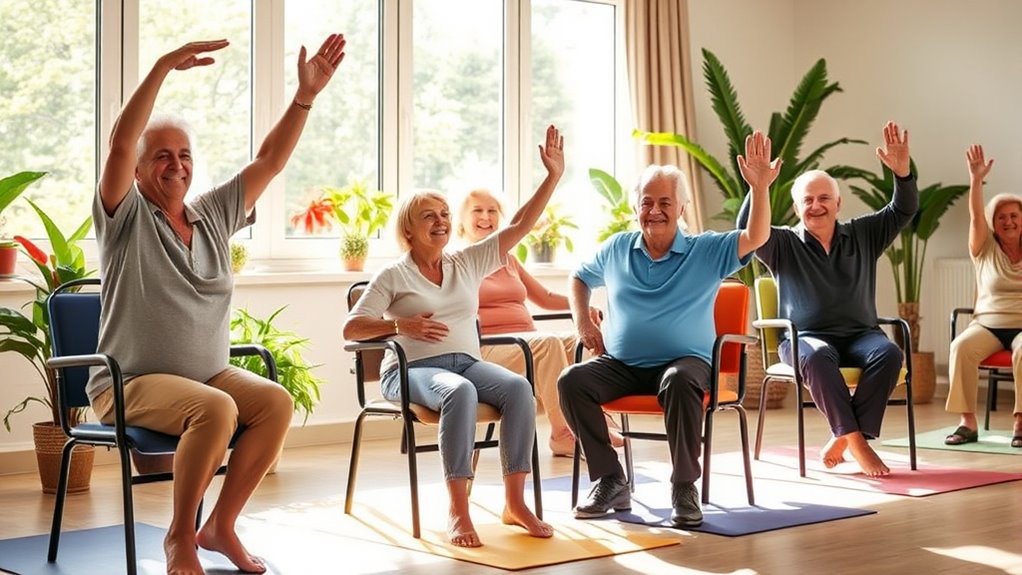 chair yoga enhances senior well being