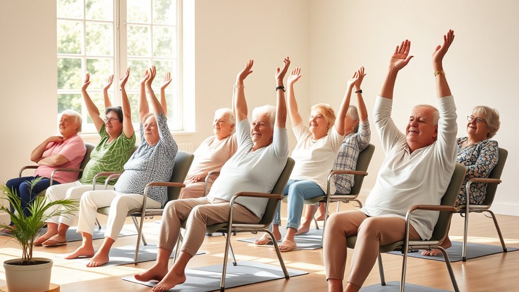 chair yoga promotes senior wellness