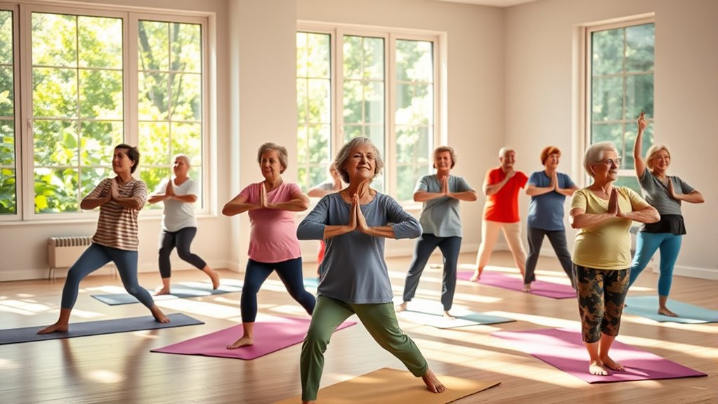 gentle yoga enhances seniors wellness