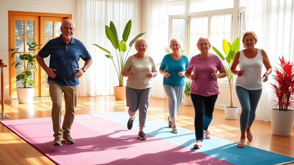 indoor walking promotes senior health