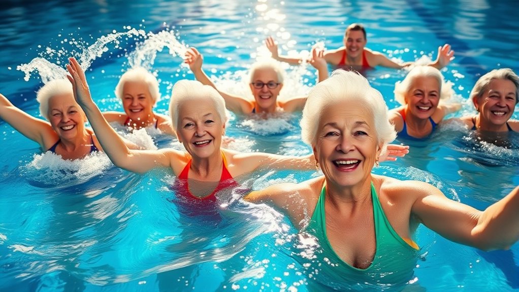 senior water aerobics triumphs