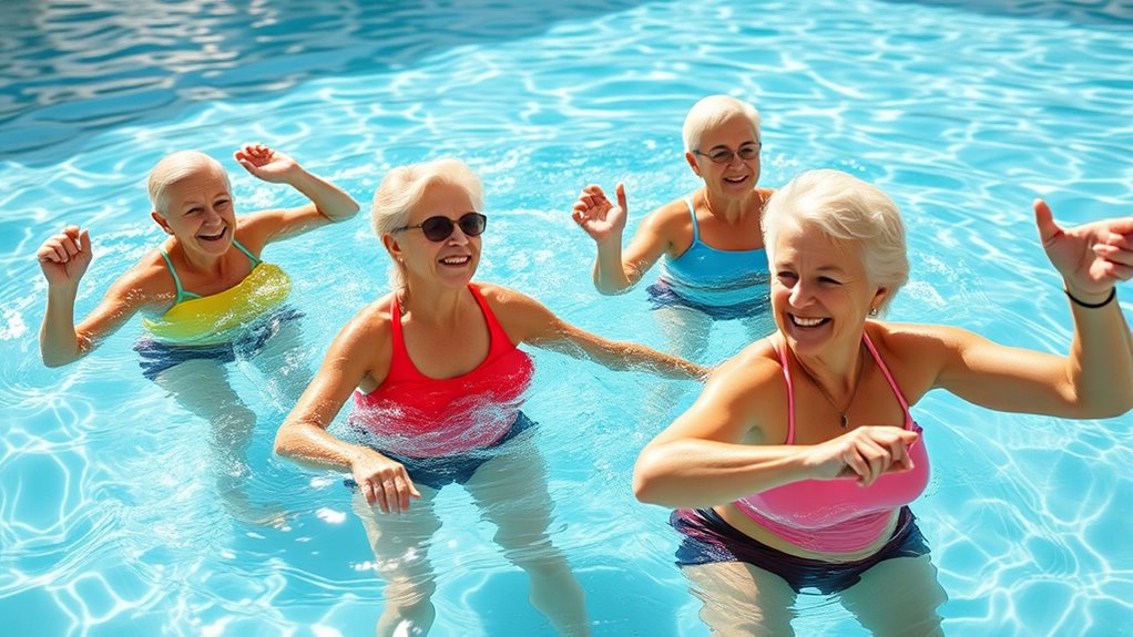 senior water workout safety