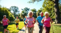seniors walking health benefits