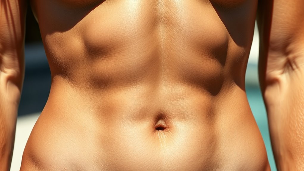 beach ready sculpted abs