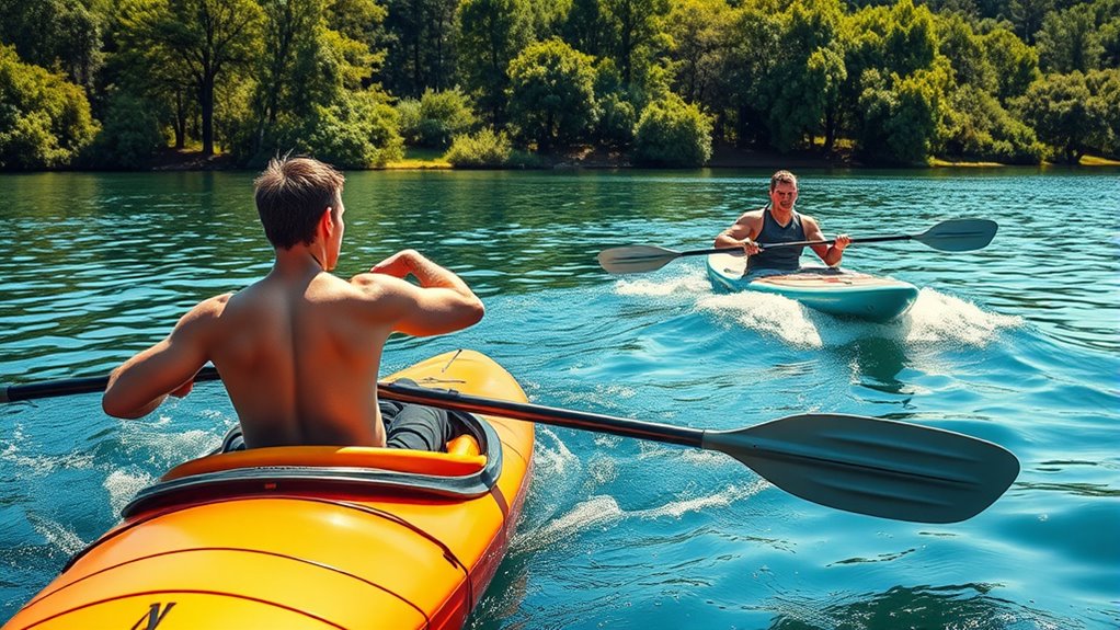 build stamina through paddling