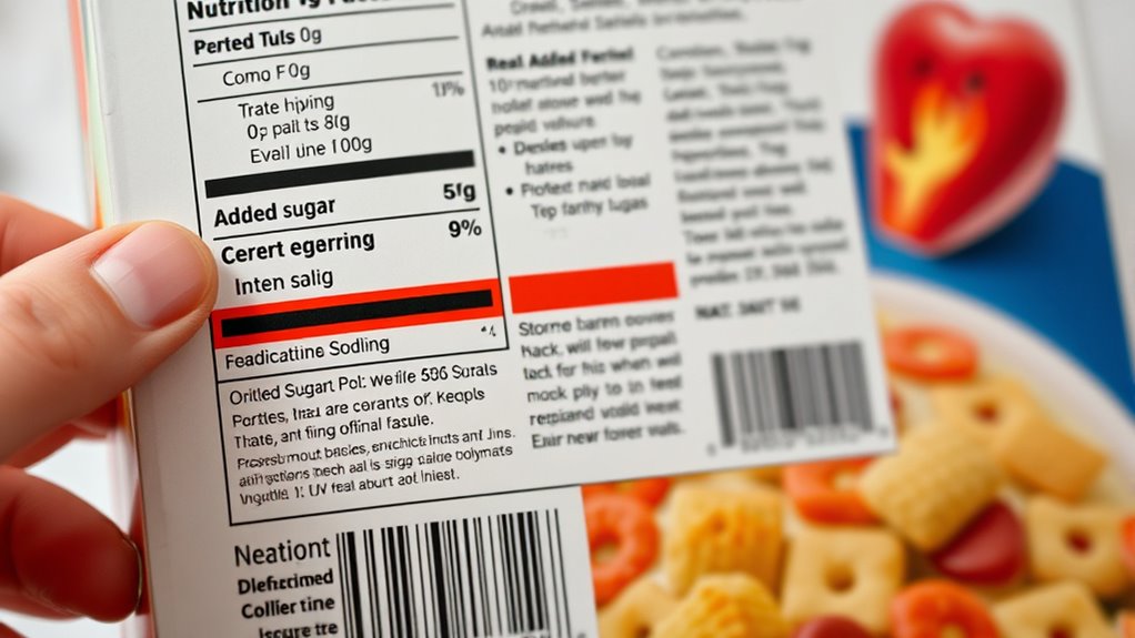check sugar and sodium