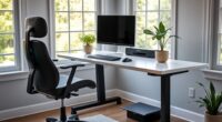 comfortable ergonomic workspace