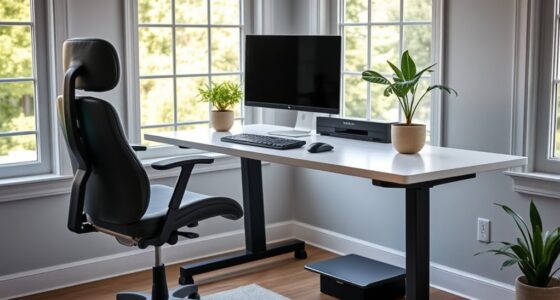 comfortable ergonomic workspace