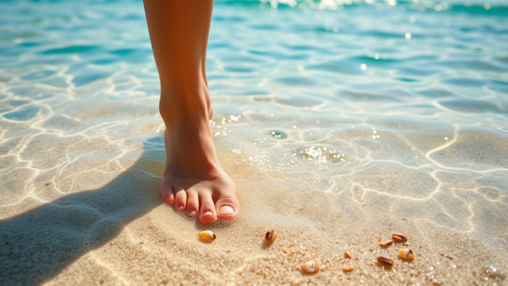 cool water foot soak