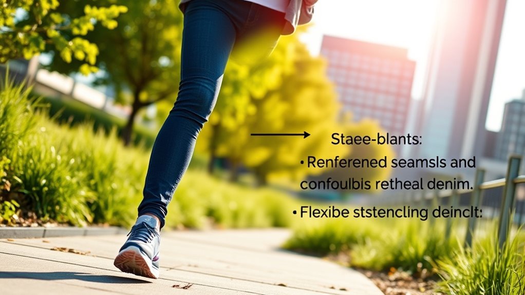 flexible breathable durable jeans