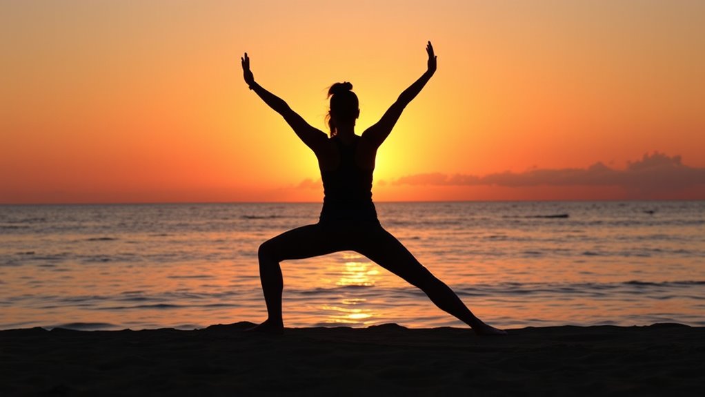 gentle hip and leg stretch