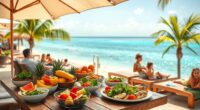 healthy eating on vacation