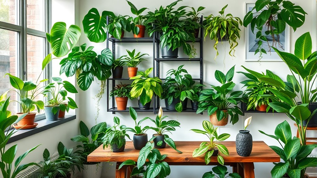 indoor air purifying plant guide