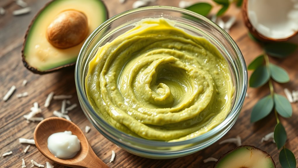 natural hydrating avocado mask