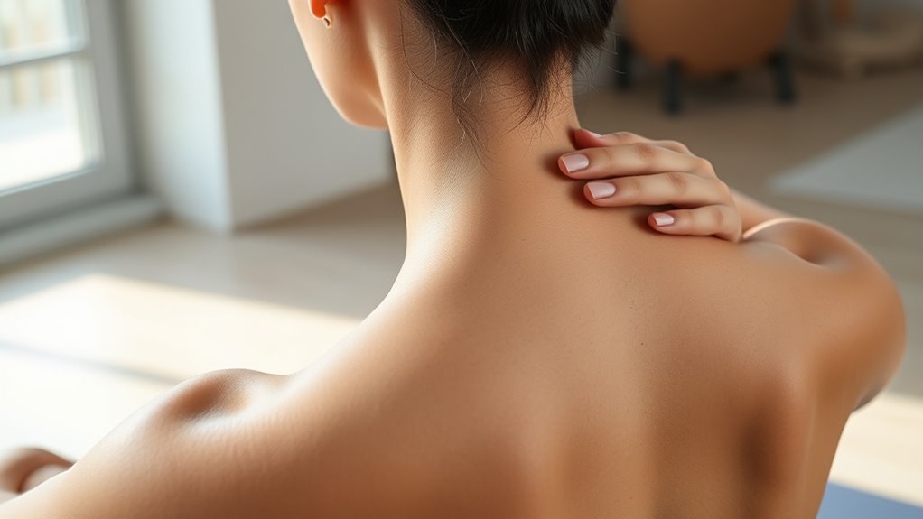 neck shoulder breath control