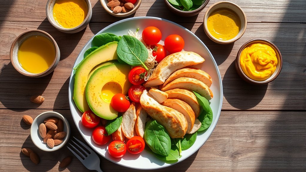 organized nutritious lunch prep