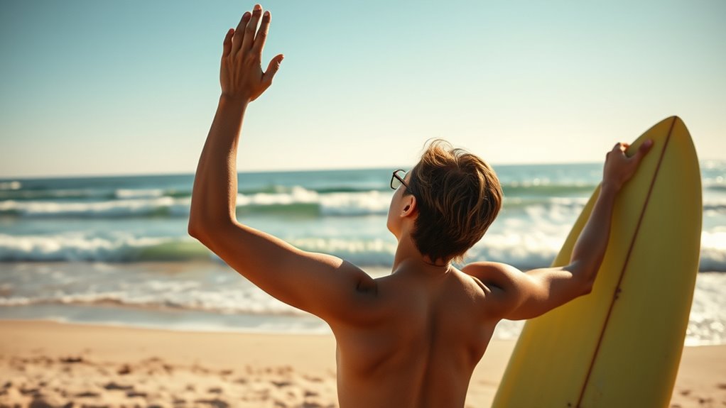 quick surf stretch routine