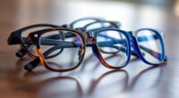 stylish blue light glasses