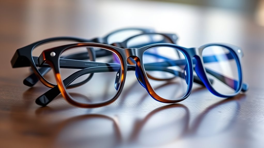 stylish blue light glasses