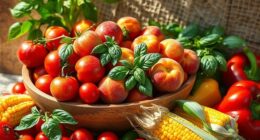 summer s fresh fruit and vegetables
