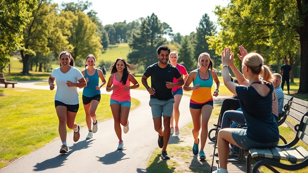 support networks improve exercise