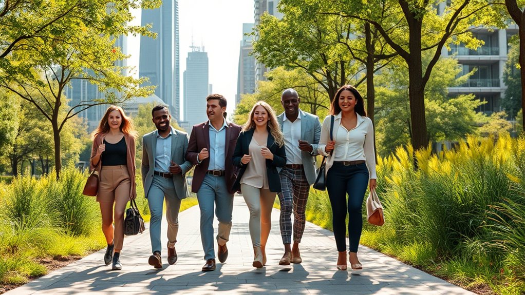 walking meetings promote sustainability