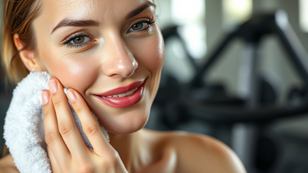 wash face immediately after exercise