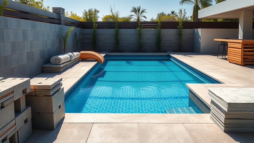 affordable pool construction materials
