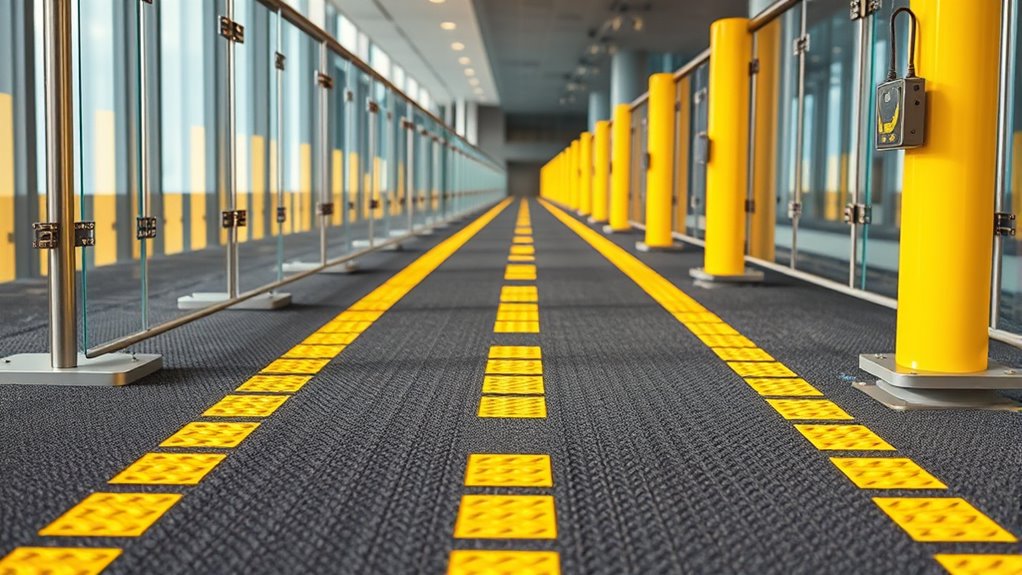 choose textured slip resistant surfaces